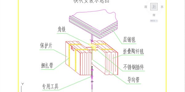 硅酸铝陶瓷纤维模块的施工步骤