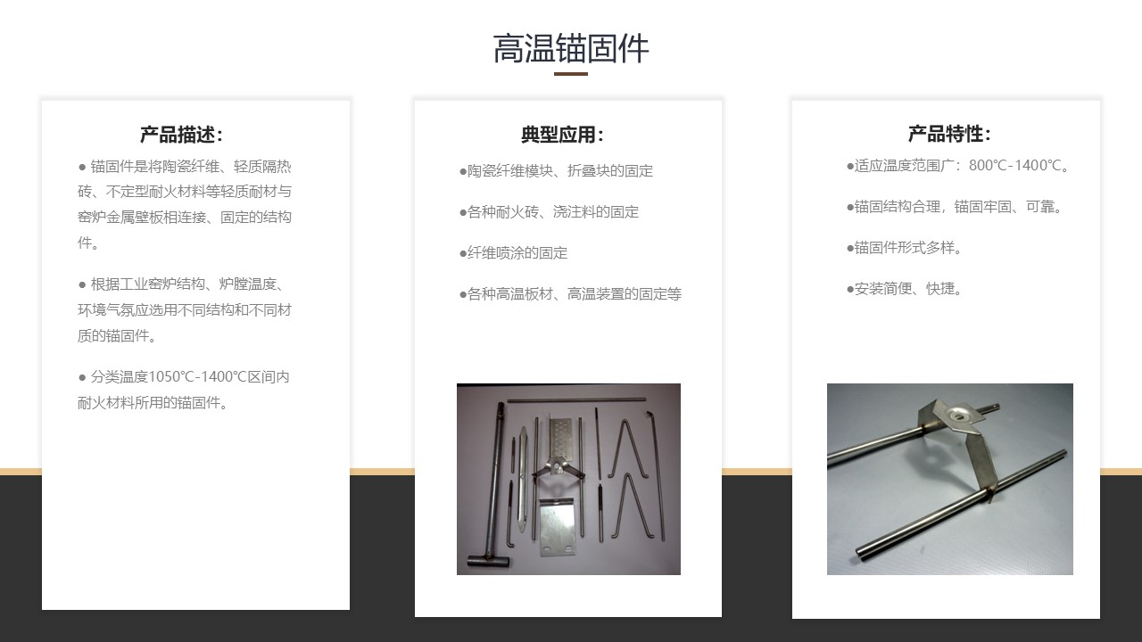 高温锚固件